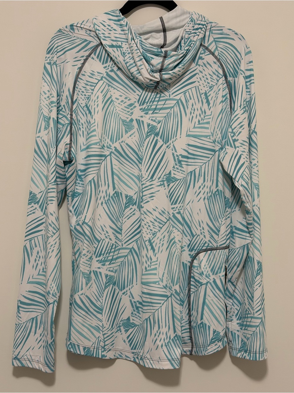 Patagonia Size XL Dam Blue Rain Fern Wash Tropic Comfort Hoody Outdoor Gorpcore - Picture 2 of 7